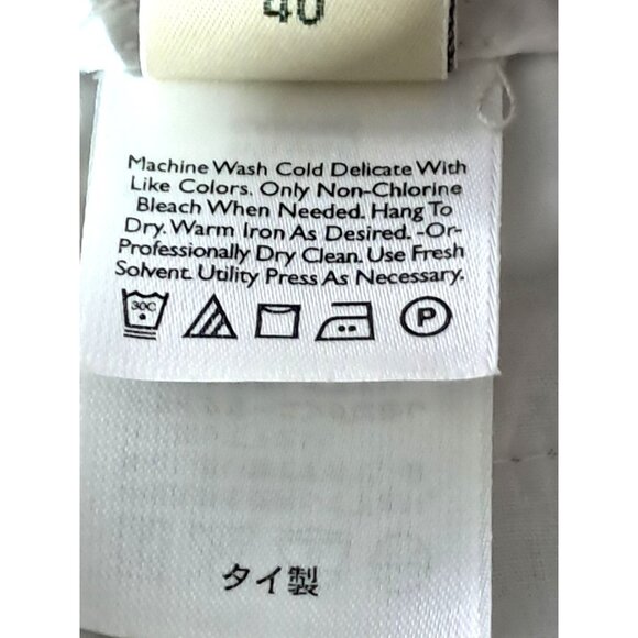 Eddie Bauer Classic Khaki Straight Leg Ankle Pants Womens 10 Cotton Chinos - Picture 9 of 9